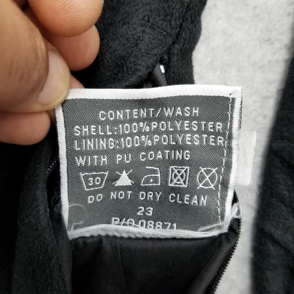 Result Jacket Mens Large Black Reversible Full Zip Pockets Outdoor Fleece - Picture 7 of 12